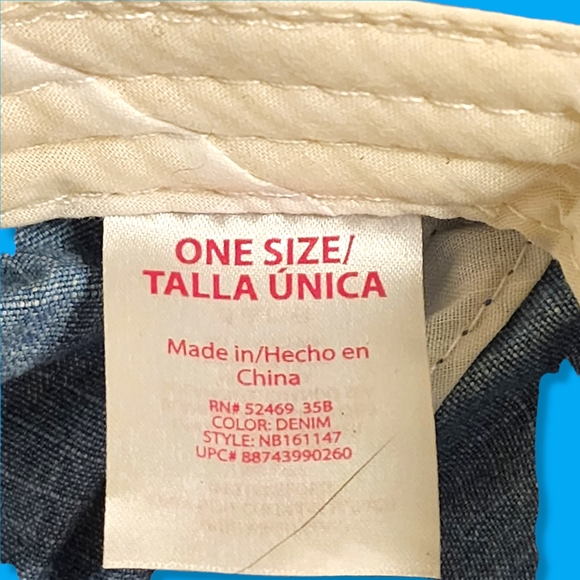 Adult Adjustable Baseball Cap - Denim & Lace - Picture 6 of 6